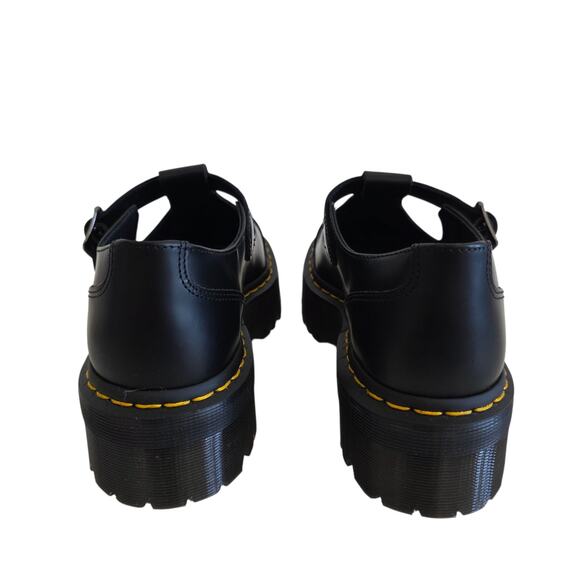 Dr. Martens Bethan T-Bar Platform Black Mary Jane Shoes Women's Size 9 - Picture 2 of 9
